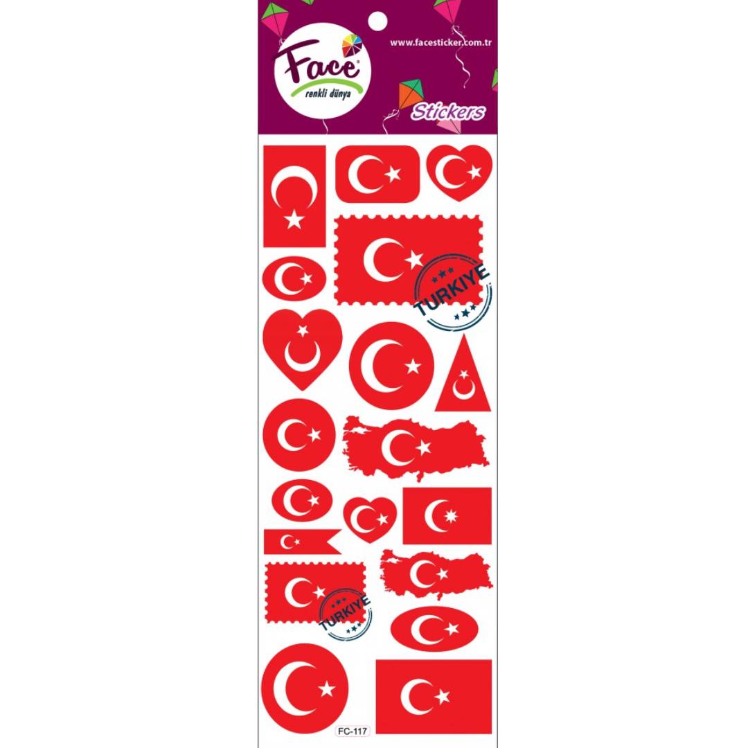 T Rk Bayra Duvar Sticker Hediyelik Sticker E Itleri